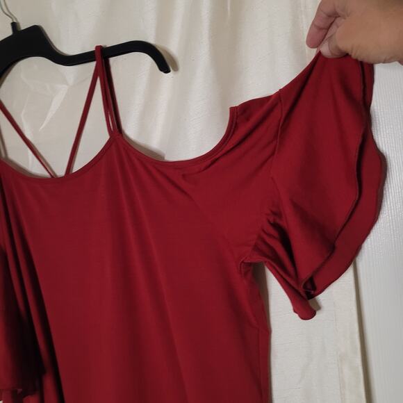 Shein Curve Women's Red Off-the-Shoulder Top - 3XL - Picture 8 of 11